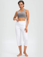 G Gradual Capri Pants For Women High-Waist Workout Yoga With - White
