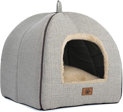 WINDRACING Cat Bed for Indoor Cats - Cat Cave Beds Cat House Cat Tent with Removable Washable Cushioned Pillow, Soft Kitten beds,Cat Beds & Furniture, for Small and Medium Pet Bed