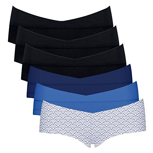 Intimate Portal Maternity Pregnancy Postpartum Under The Bump Women's Cotton 6-pk Midnight Shore Xl Panties