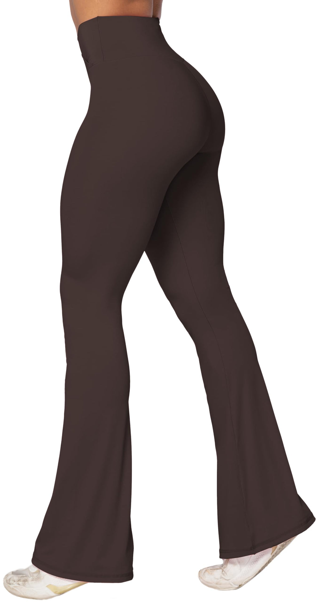 Women's Sunzel Flare Leggings Crossover Yoga Pants With - Java Brown
