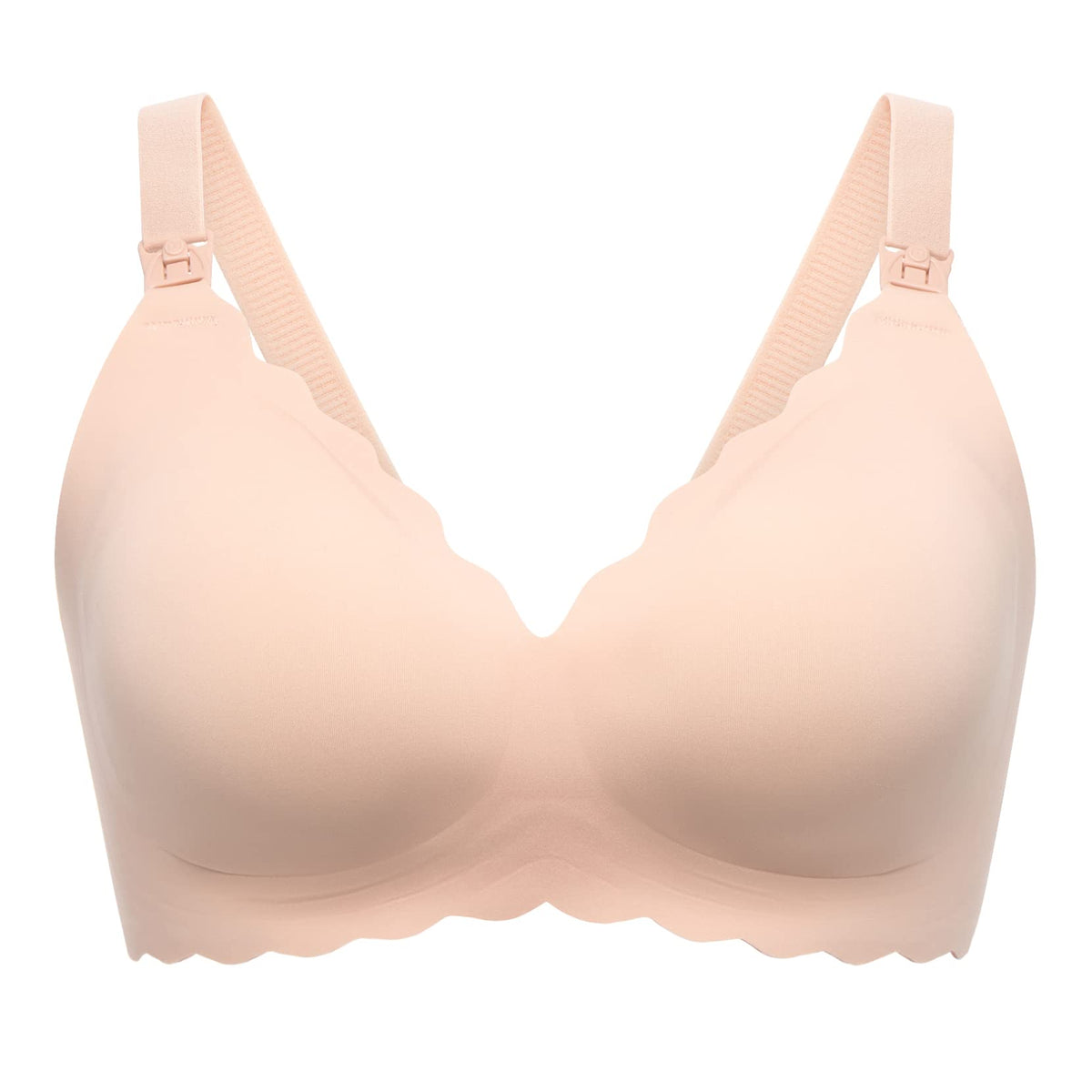 Women's Momcozy for Breastfeeding, Seamless Pregnancy Wireless Classic Jelly Strip Support Nursing Bra