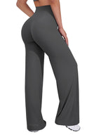 Voyjoy Straight-Leggings Bottoms Wide-Leg Pants For Women 29"/