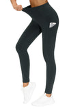 The Gym People Women's Thick High-Waist Yoga Pants - Charcoal Grey