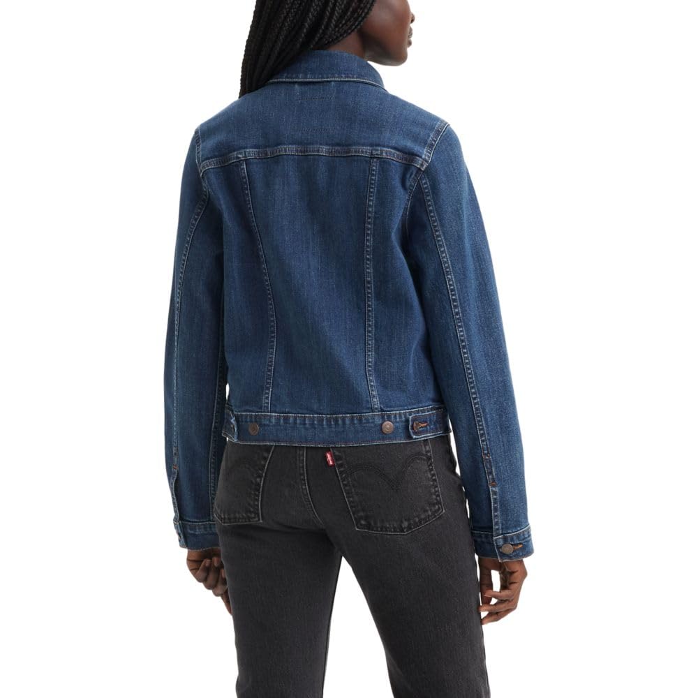 Levi's Women's Original Trucker (also Available In Plus), (new) See Her Run, Small Denim Jacket