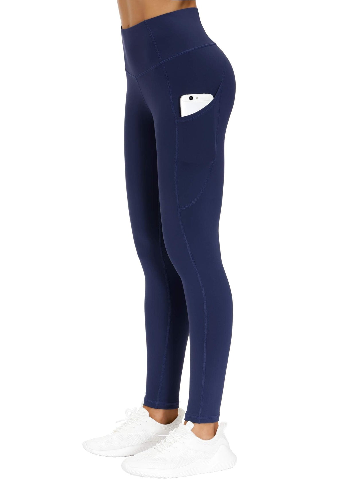 The Gym People Women's Thick High-Waist Yoga Pants Workout - Blue