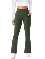 Copyleaf Women's Yoga Pants With Pockets Seamless High-Waist - Size Large