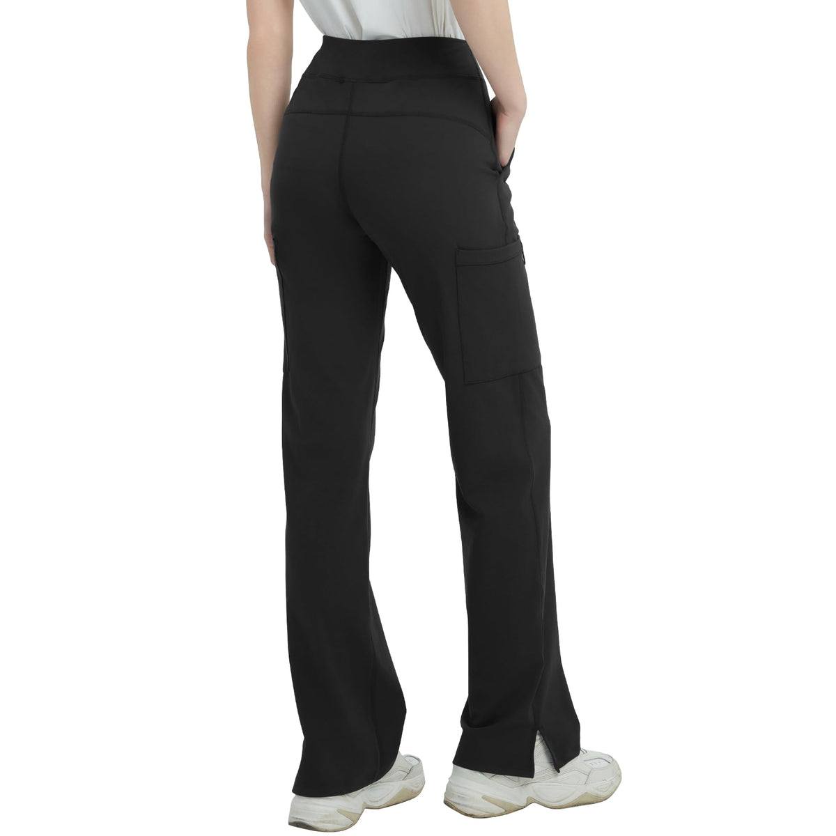 Qbk High-Rise Yoga Scrub Pants Women Straight Wide-Leg - Style 26