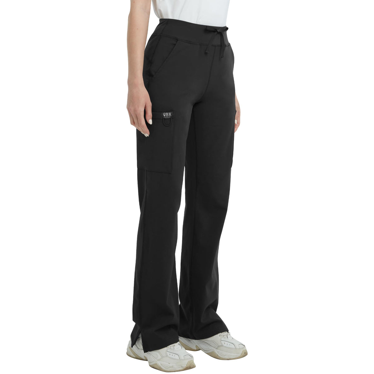 Qbk High-Rise Yoga Scrub Pants Women Straight Wide-Leg - Style 17