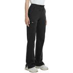 Qbk High-Rise Yoga Scrub Pants Women Straight Wide-Leg - Size Small