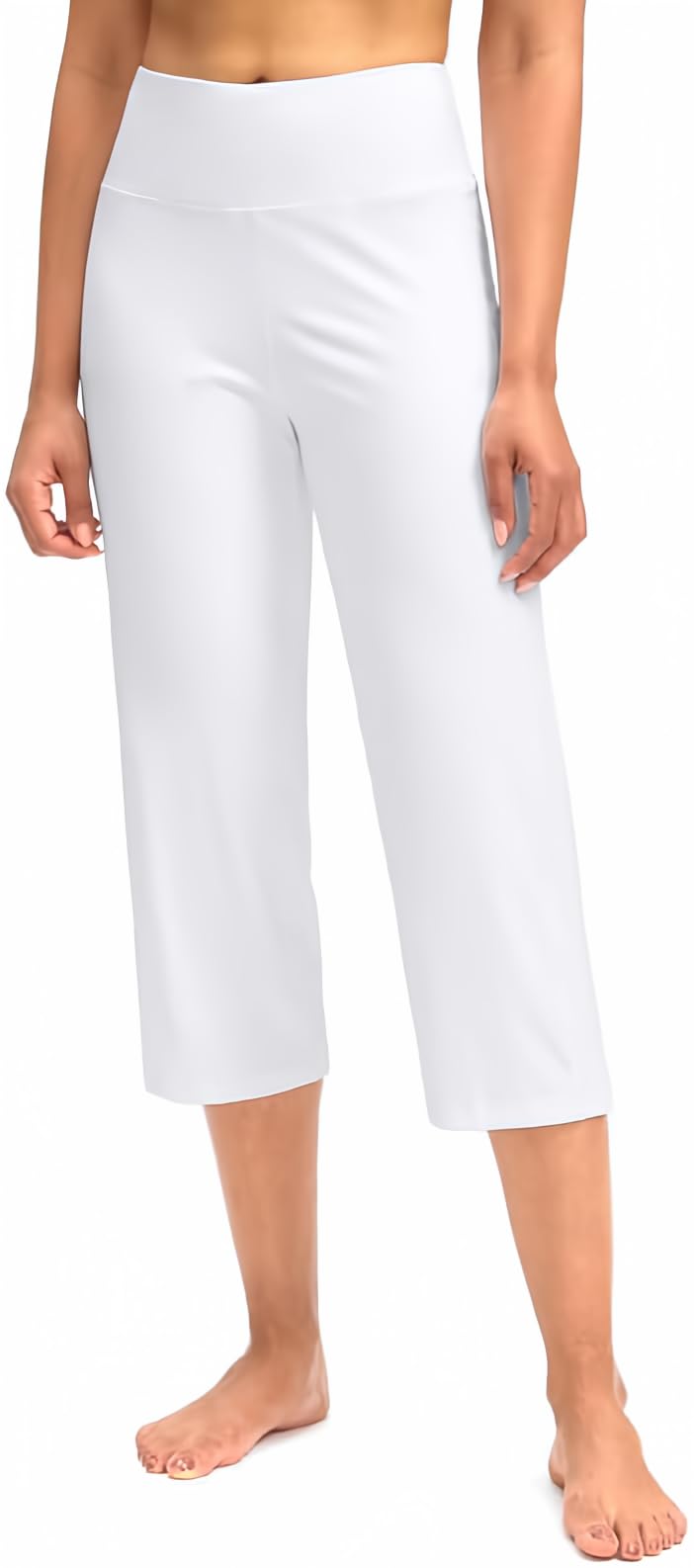 G Gradual Capri Pants For Women High-Waist Workout Yoga With - White