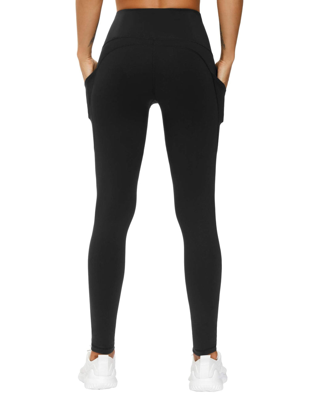 The Gym People Women's Thick High-Waist Yoga Pants Workout - Black