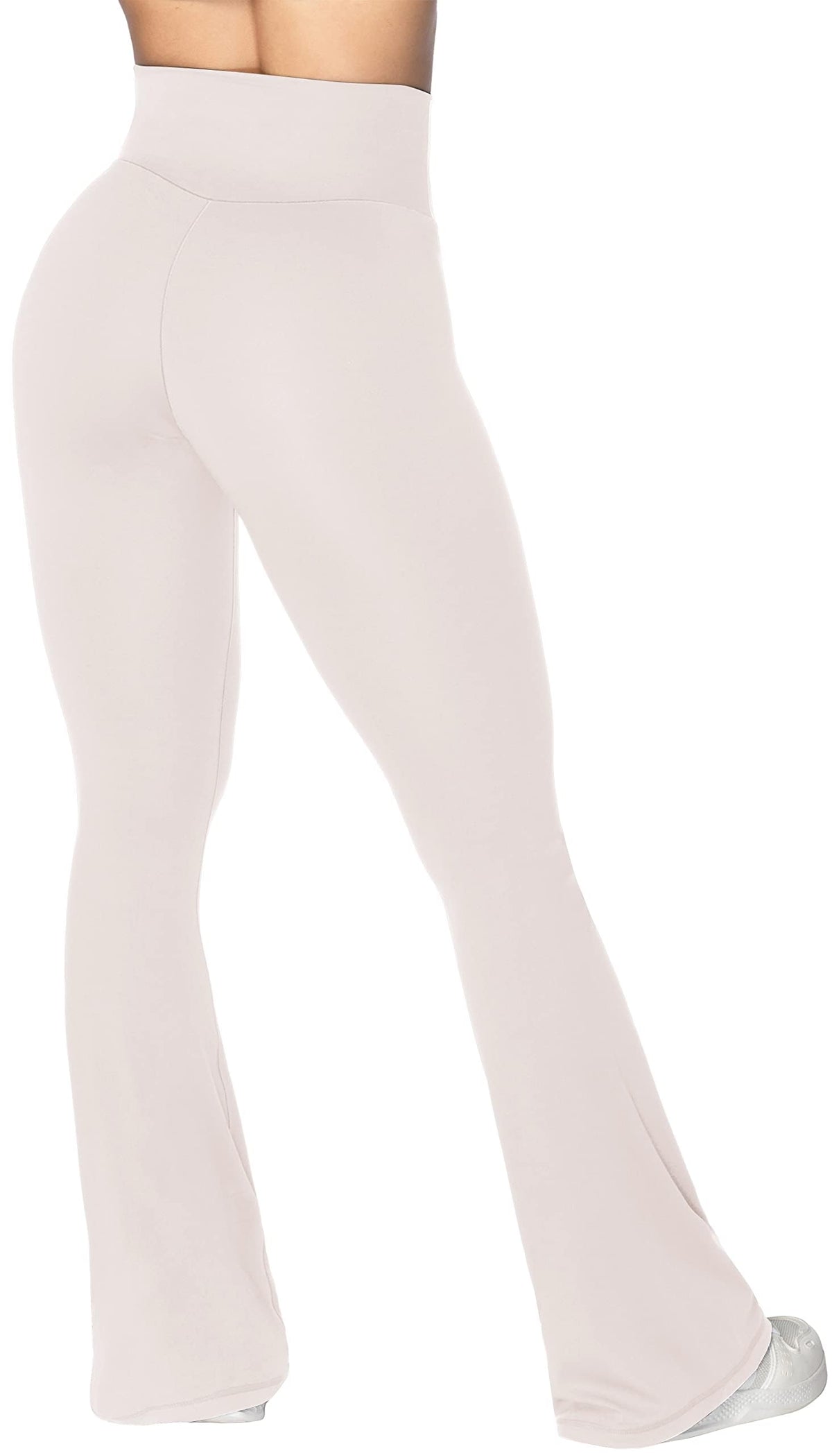 Women's Sunzel Flare Leggings Crossover Yoga Pants With Tummy - Beige