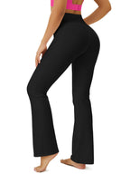 Fohofo Yoga Pants Women Flare Leggings For With Pockets - Size XX-Large