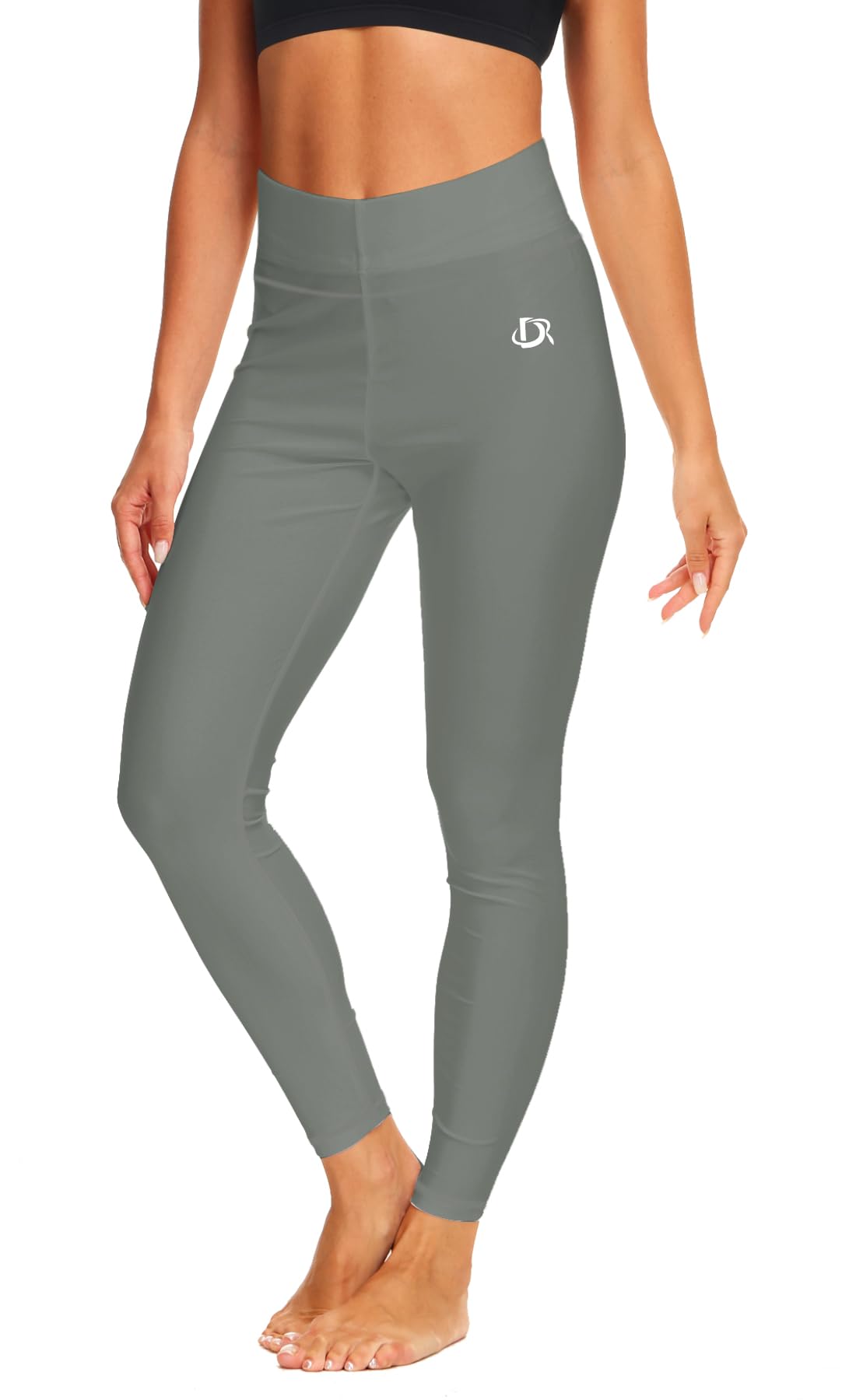 Swim Pants for Women Uv Sun Protection Water Sport Pants High Waisted Swimming Leggings Grey XL