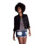 Levi's Women's Original Trucker Jacket, Black And Large Denim