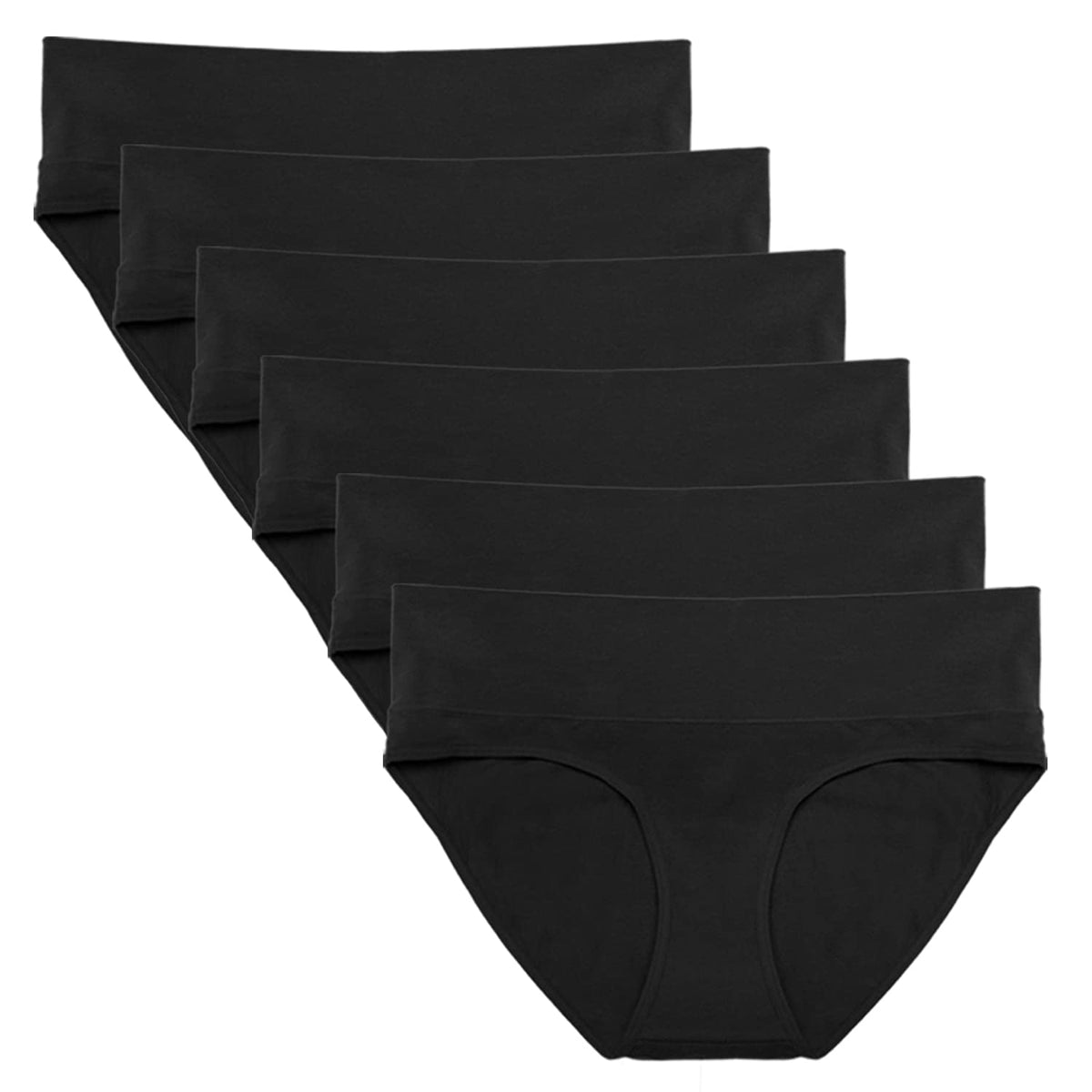 Women's Intimate Portal Maternity Over Bump Pregnancy Postpartum Cotton Foldable 3-pk Roller M Panties