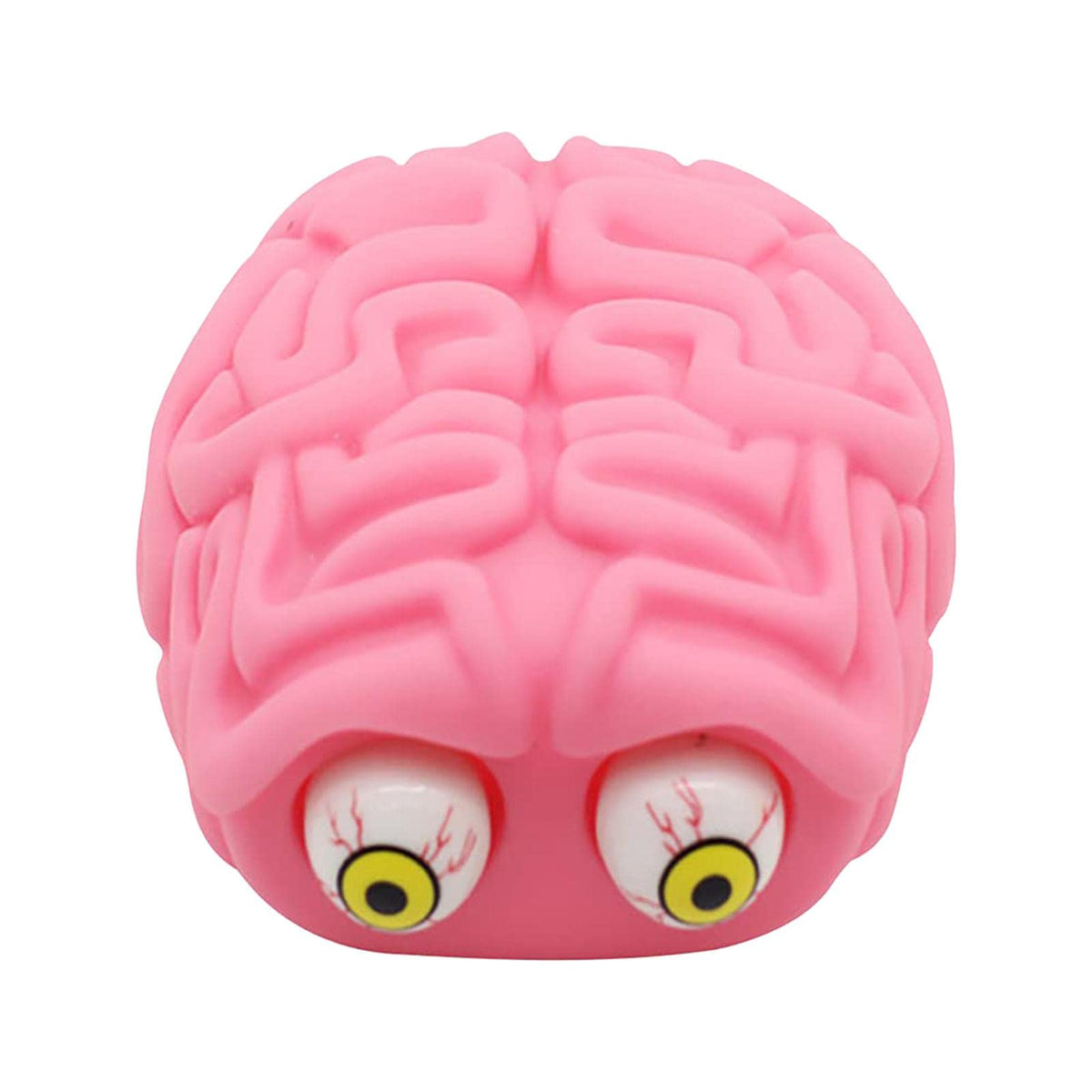 Brain Eyes Stress Balls, Elastic Stretch Ball in Brain Shape Novelty Stress Reducer Novelty Scary Teenagers
