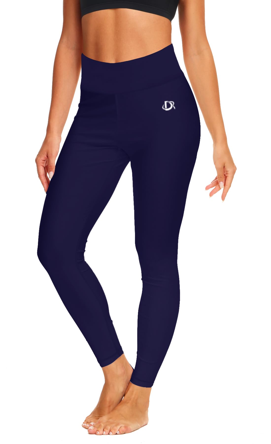 Sun Protection Swim Pants for Women High Waist Bathing Suit Leggings Quick Dry Long Beach Bottoms 2XL Navy