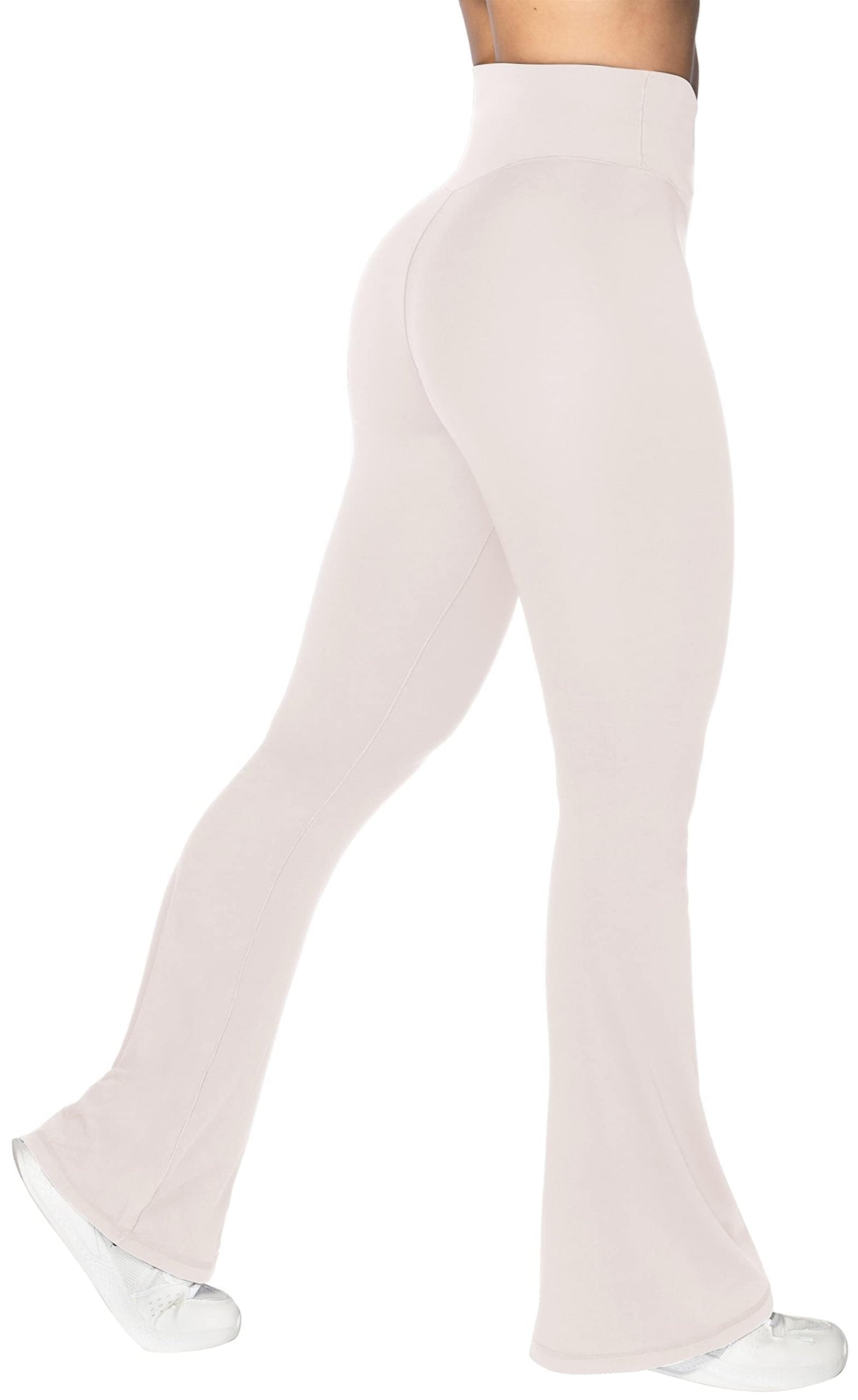 Women's Sunzel Flare Leggings Crossover Yoga Pants With Tummy - Beige