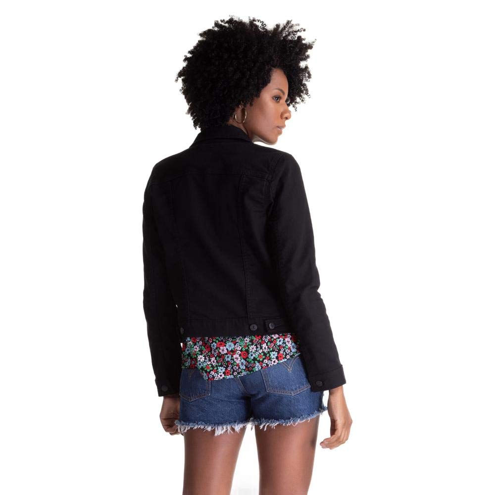 Levi's Women's Original Trucker Jacket, Black And Small Denim