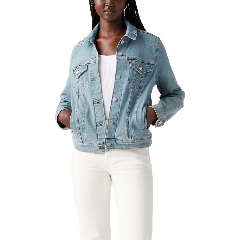 Levi's Womens Original Trucker (also Available In Plus) Denim Jacket, Jeanie, Small Us