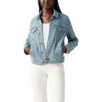 Levi's Womens Original Trucker (also Available In Plus) Denim Jacket, Jeanie, X-large Us