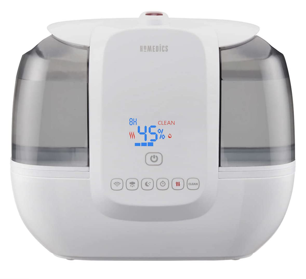 HoMedics TotalComfort Ultrasonic Humidifier with UV-C Technology (Renewed)