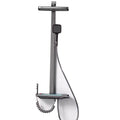 Shower System, Wall Mount Piano Keys, LED Water Temperature Digital Display, Ambient Light, Adjustable Temperature, Large Storage Platform (Gray Constant Temperature)