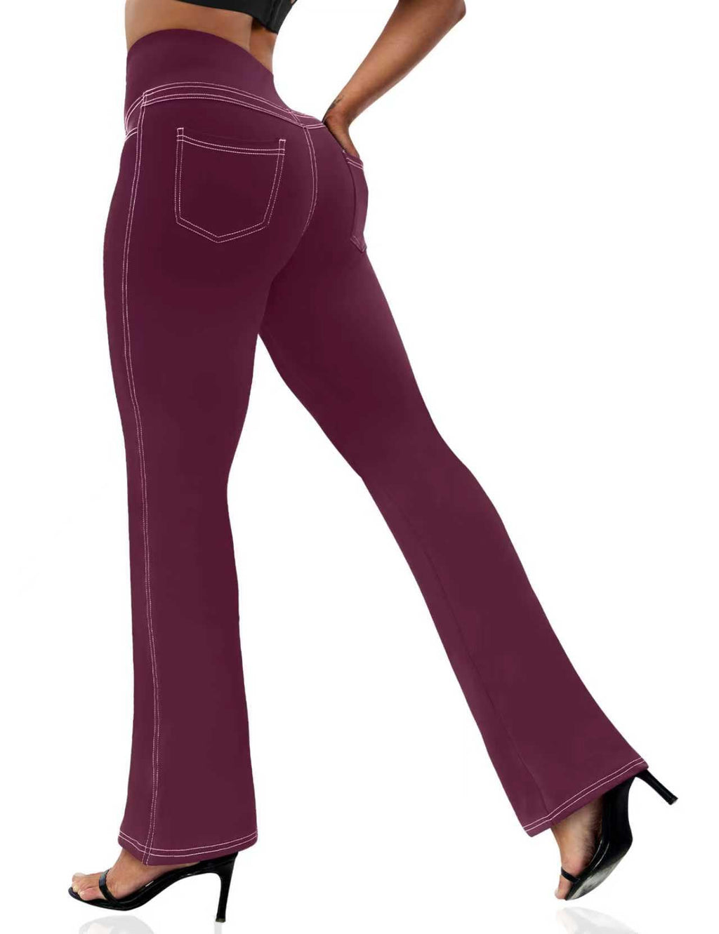 Vooveeya Women's Bootcut Leggings Bootleg Yoga Pants - Style 270