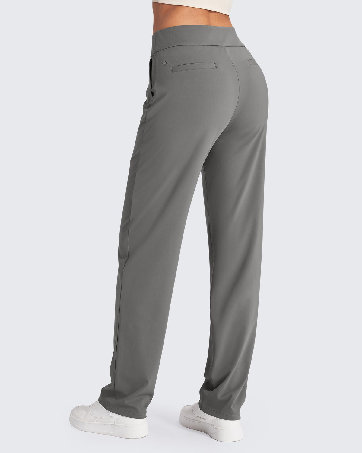 G4free Women's Yoga Pants Straight-Leg Dress Slacks Mocha Brown Xl