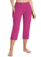 Baleaf Capri Pants For Women With Pockets Capris Wide-Leg Rosy Xxl