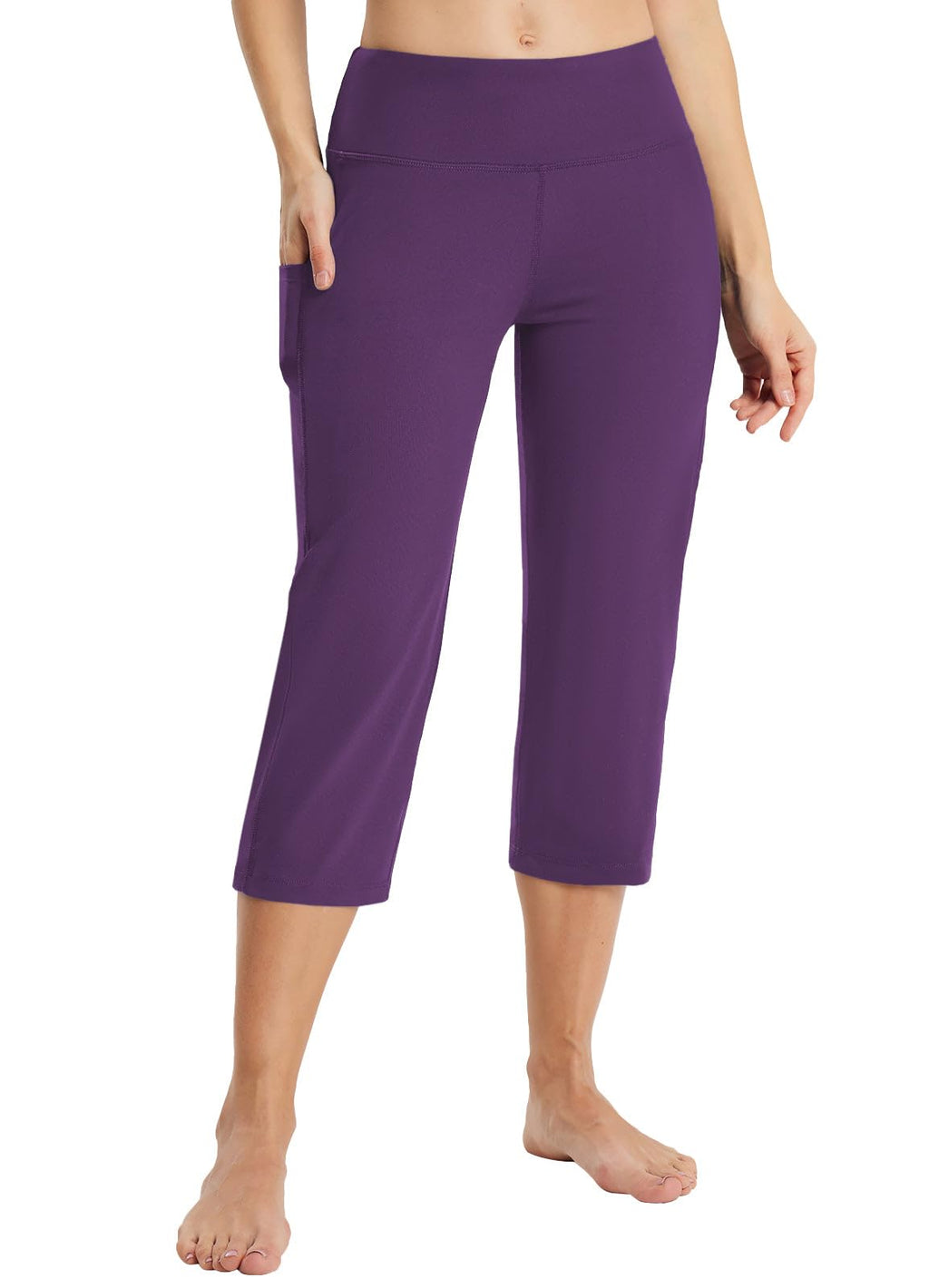 Baleaf Capri Pants For Women With Pockets Capris Wide-Leg - Size XX-Large