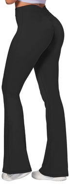 Sunzel Sunzfly Flare Leggings For Women No Front Seam Buttery Soft