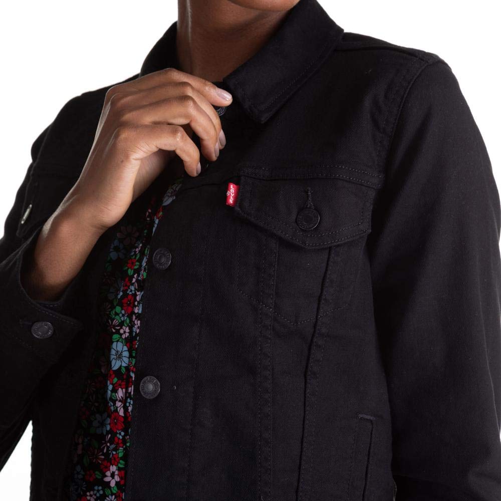 Levi's Women's Original Trucker Jacket, Black And Small Denim