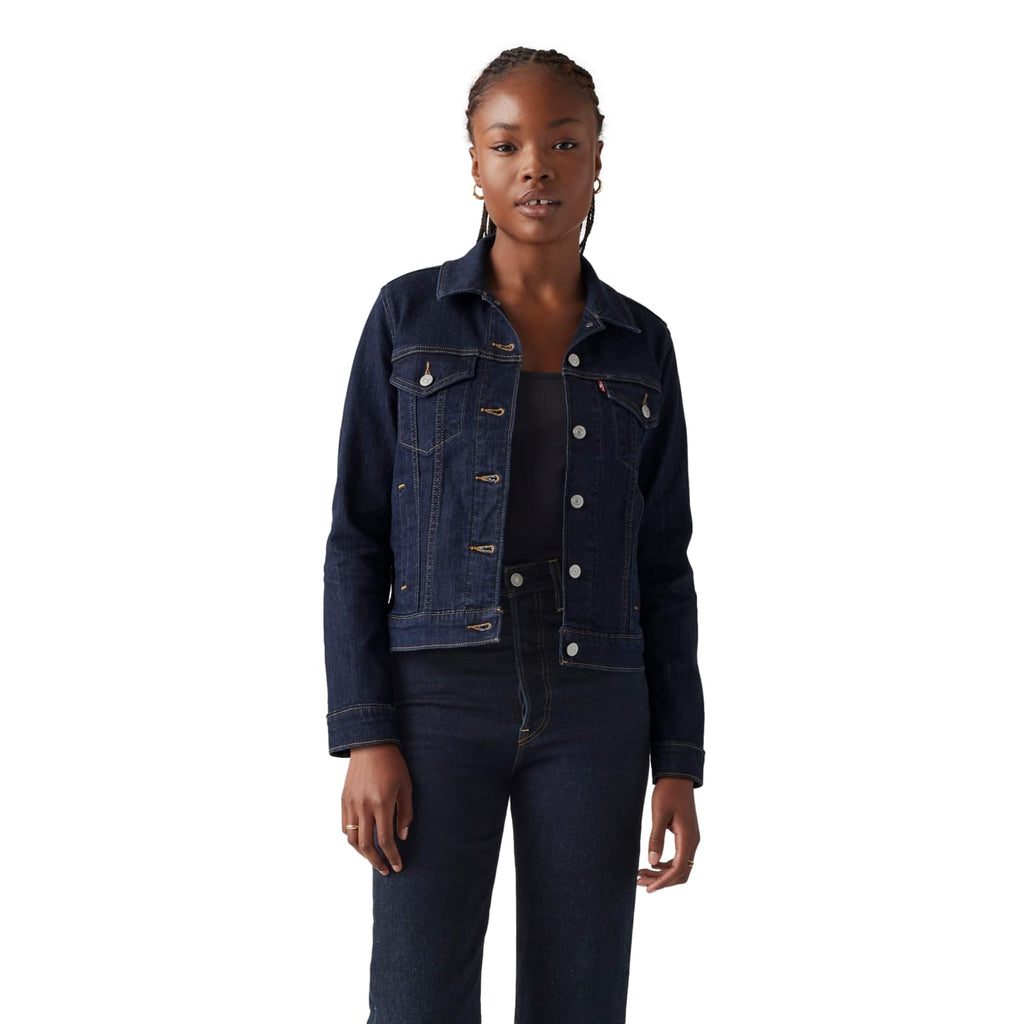 Levi's Women's Original Trucker Jacket, Evening Rinse, Medium Denim