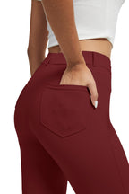 Vimpep Fleece Lined Work Pants Women Straight-Leg Winter Thermal With