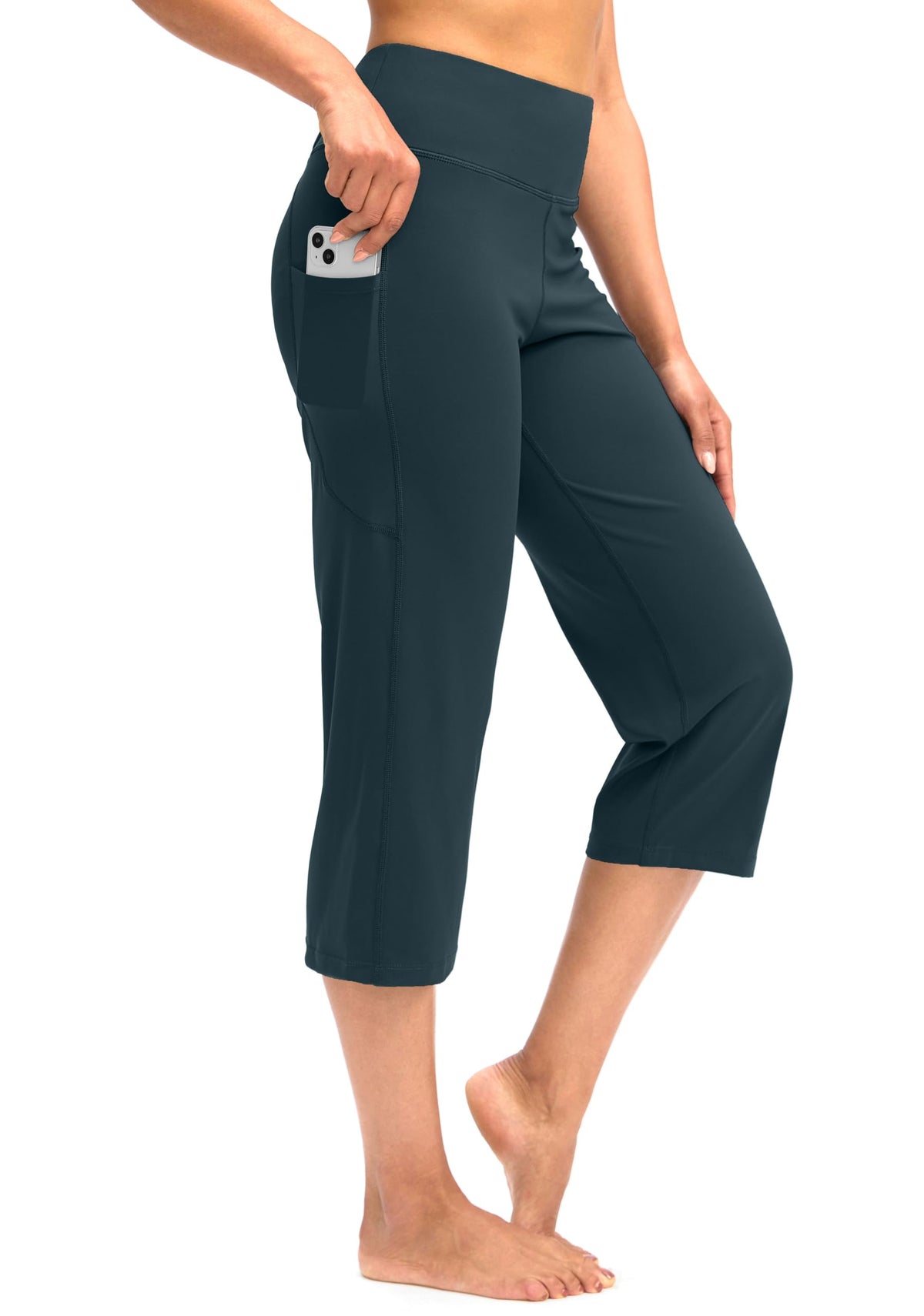 G Gradual Capri Pants For Women High-Waist Workout - Borealis Green