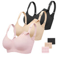 Women's Vinfact 3 Pack for Breastfeeding Comfort for Pregnancy Wireless Seamless Nursing Bra