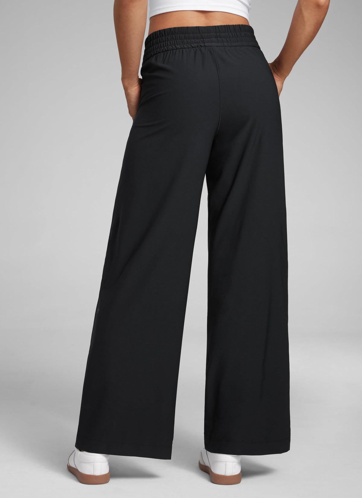 Women's Crz Yoga Drapey Wide-Leg Casual Pants 28" Black Xx-small