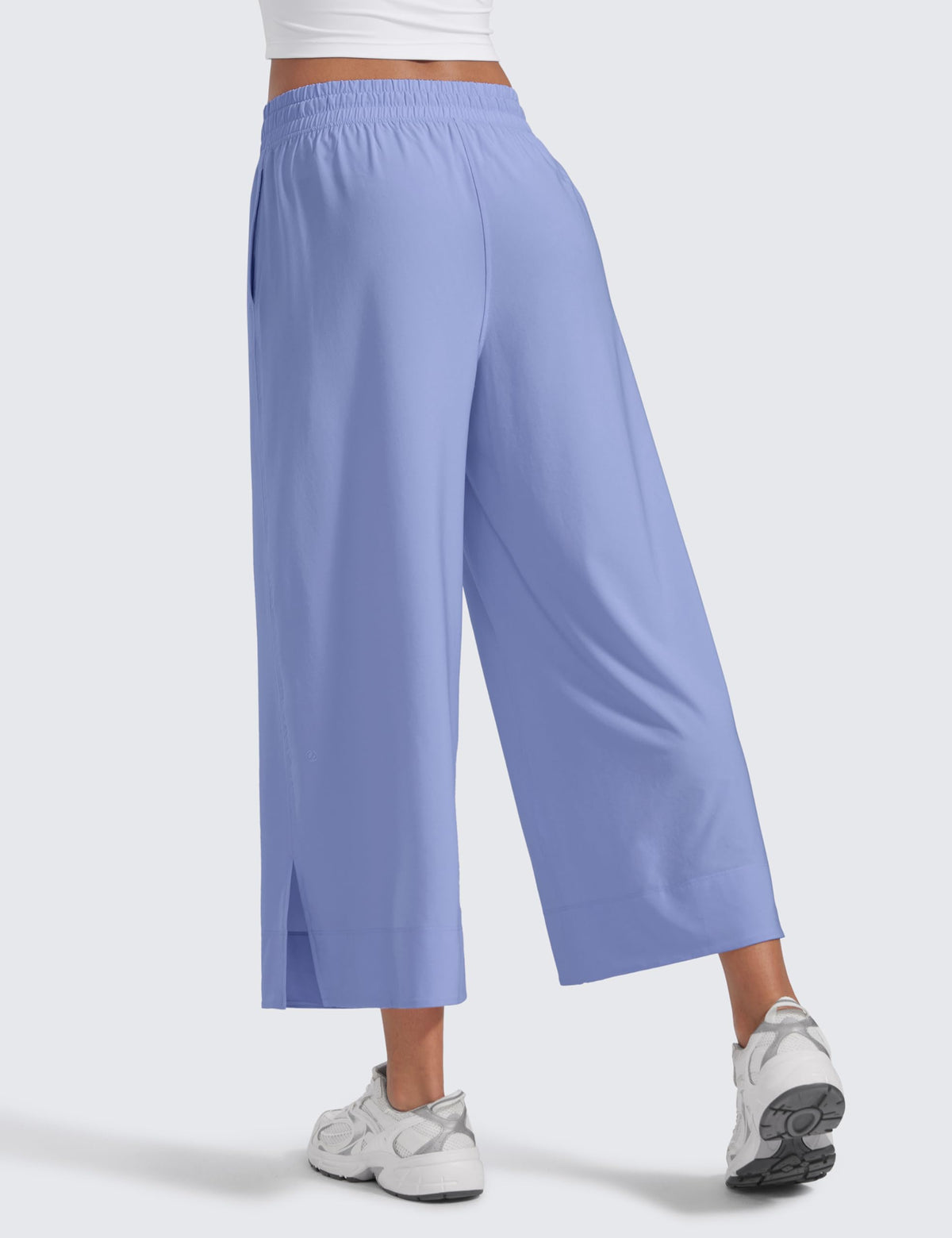 Women's Crz Yoga Lightweight Wide-Leg Crop Pants 25" Periwinkle
