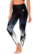 Women's Sun Protection Bathing Suit Pants High Waisted Swimming Tights Black Surfing Leggings S