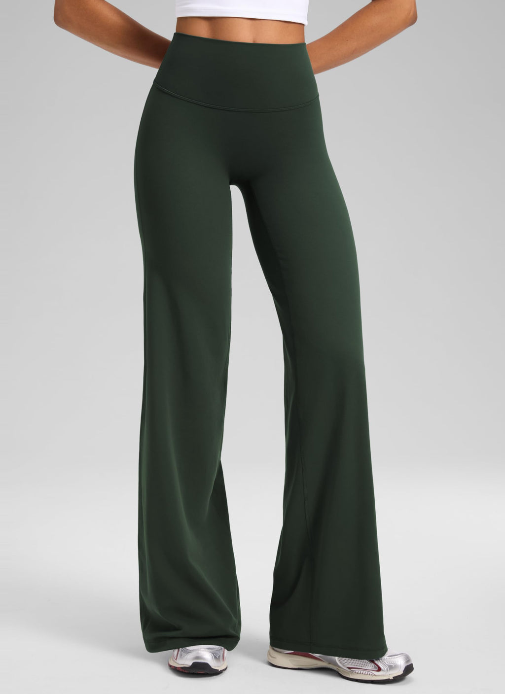Women's Crz Yoga Softretch Wide-Leg Pants 32" Legend Green Xx-small