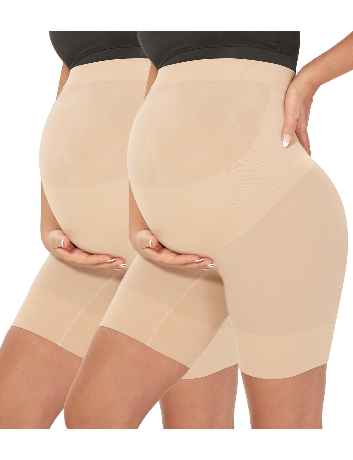 Women's Musidora Maternity Underwear, Pregnancy Belly Band (nude+nude Xl) Shapewear