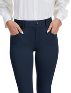 Vimpep Straight-Leg Yoga Dress Work Pants Women Pull On - Style 19