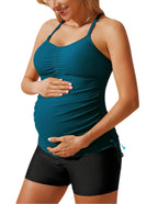 Women's Maacie Maternity Athletic Tankini Swimsuits With - Style 2