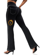 Vooveeya Women's Bootcut Leggings Bootleg Yoga Pants - Style 179
