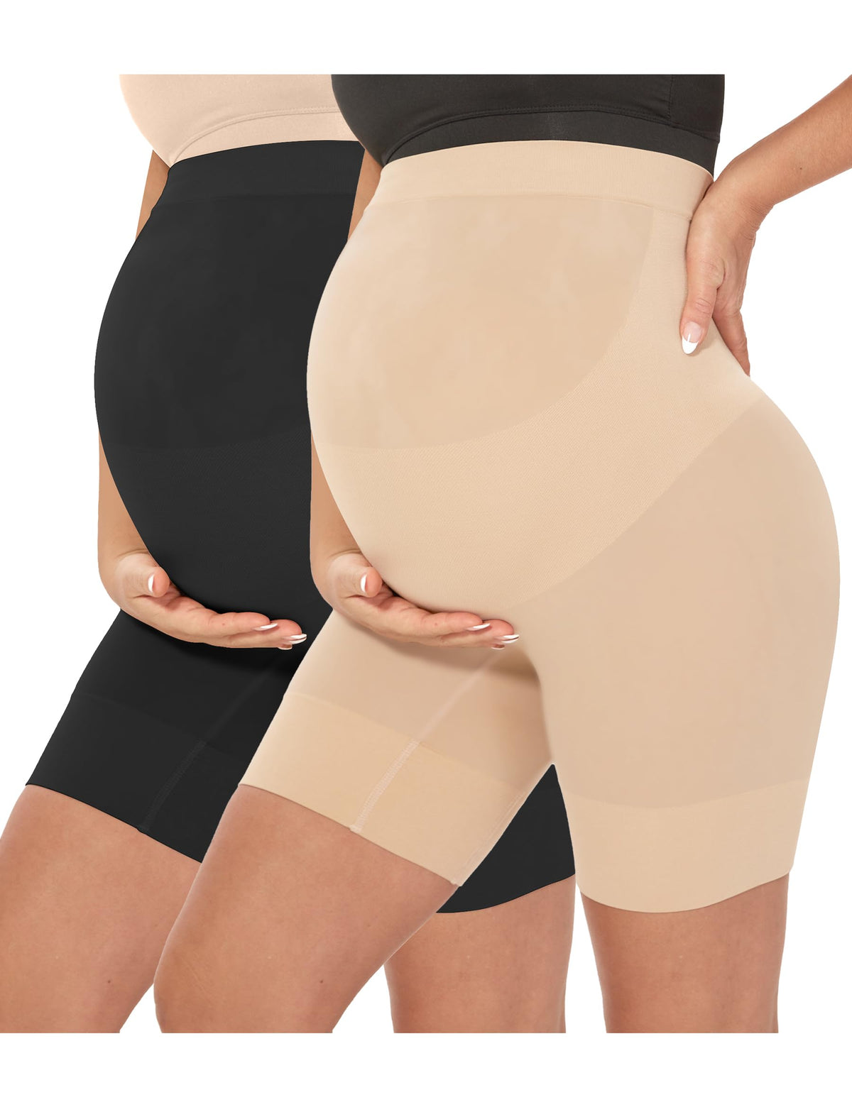 Musidora Maternity Underwear Pregnancy for Women's (nude+black L) Shapewear