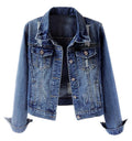 Kedera Jean Jackets For Women Fashion Ripped Distressed Casual Long Sleeve Denim Jacket Basic Button Down Coat Spring Autumn Us 20-22(2xl)