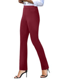 Keriffe Women's Stretchy Yoga Dress Pants Straight-Leg Work - Style 5