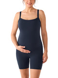Women's Swimsuit Momanda Maternity Bodysuit Shorts 5.5" Twilight Blue